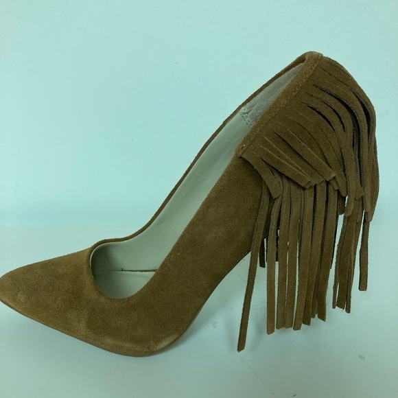 MIA Madalyn Suede Fringe Pumps size 7.5 - Picture 5 of 8